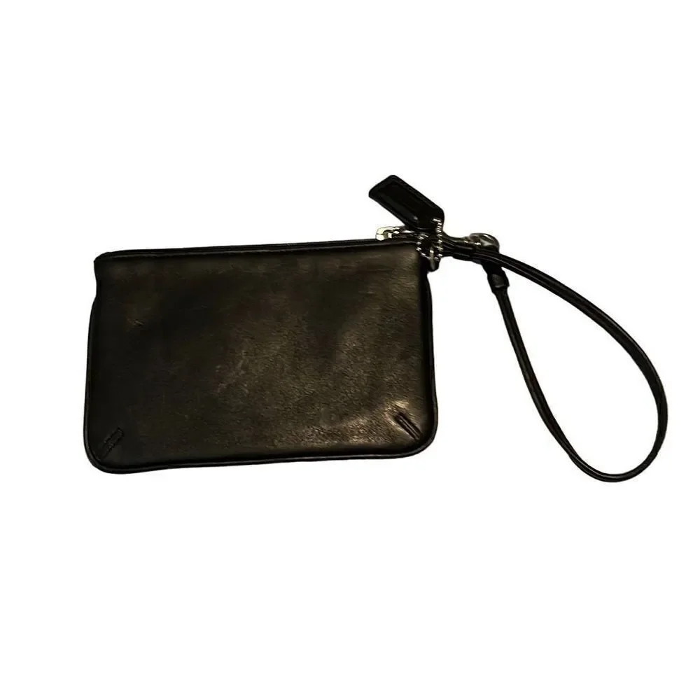 Coach black leather